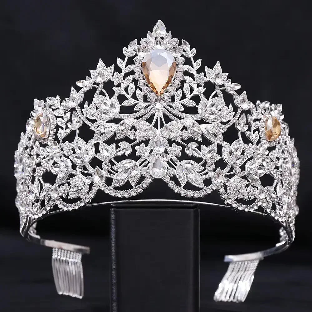 Elegant wedding tiaras and crowns collection featuring dazzling crystals for pageants and special occasions