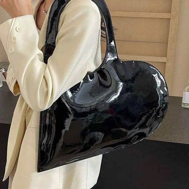 Neue Unisex Love Heart Umhängetasche Damen PU Tasche