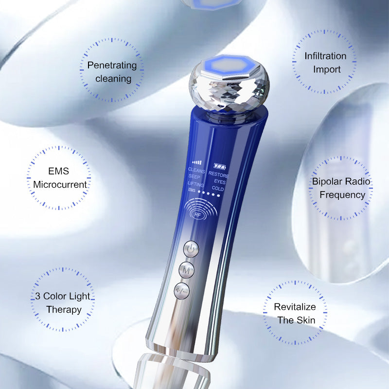 Portable Microcurrent Facial Lifting Tighten Wrinkle Removal Facial Massager