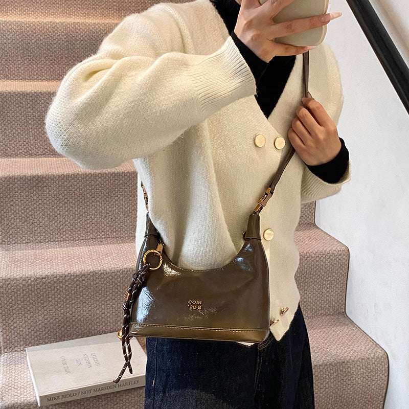 Faux Leather All-match Commuter Crossbody Modern Handbag