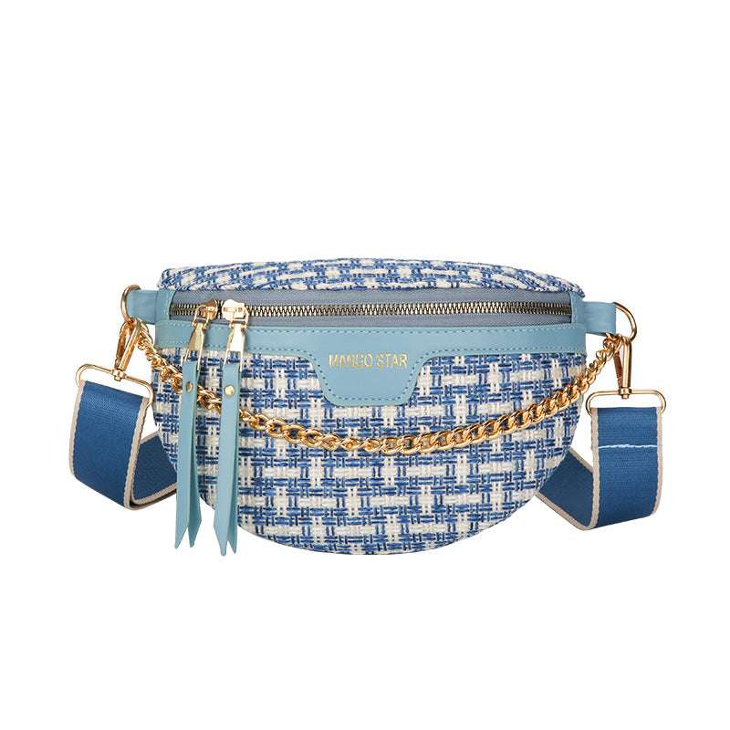 Women's Fashion Shoulder Bag With Chain Detail