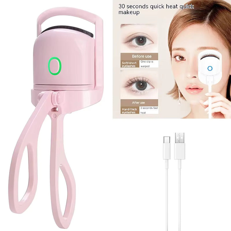 Heated Eyelash Curler Makeup Eye Lashes Curler Tools Longlasting Eye Lash Perm