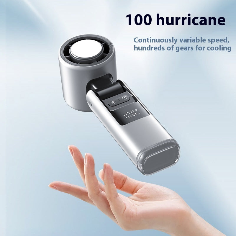 Turbo Ice Chilled Cold Super Mini Turbo Speed Fan USB Powered Digital Display