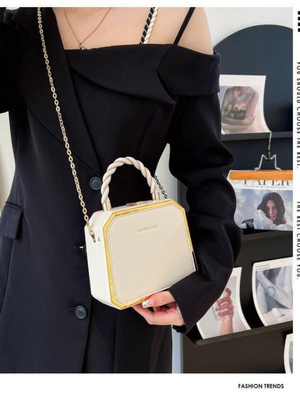 Fashionable Square Bag Stylish Chic Chain Crossbody