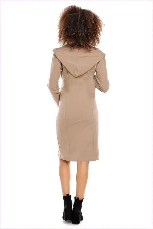 Maternity Breastfeeding Hoodie Dress Unique Style Fashion PeeKaBoo