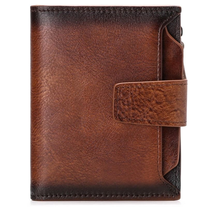 Men’s Genuine Leather Casual Wallet for Drivers