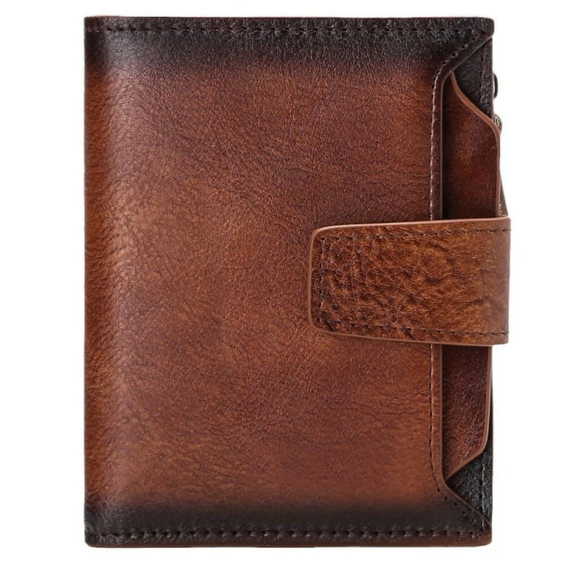 Men’s Genuine Leather Casual Wallet for Drivers