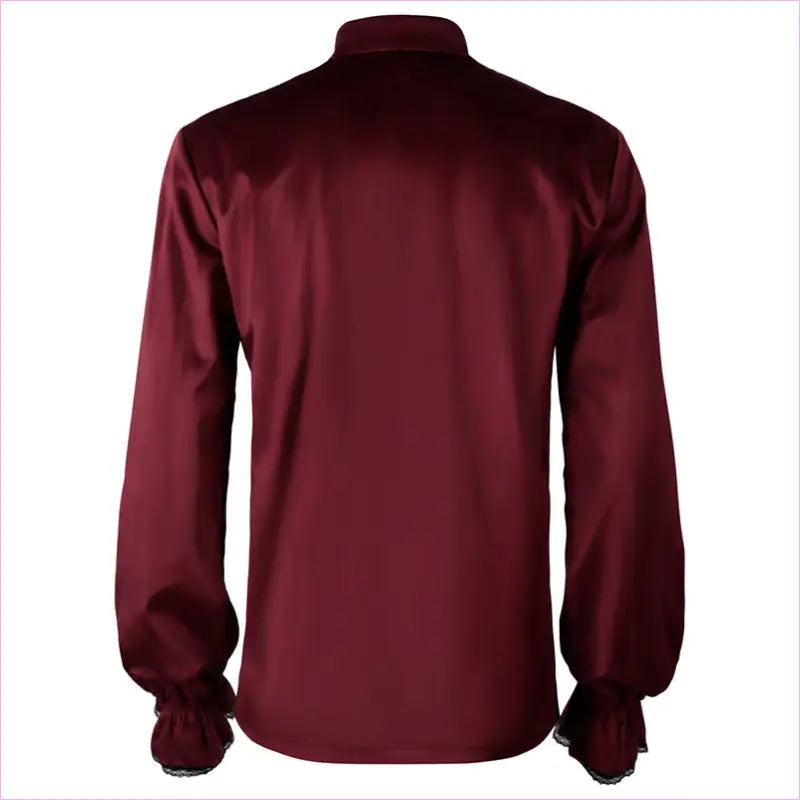 Mens Medieval Pleated Steampunk Civil War Shirt