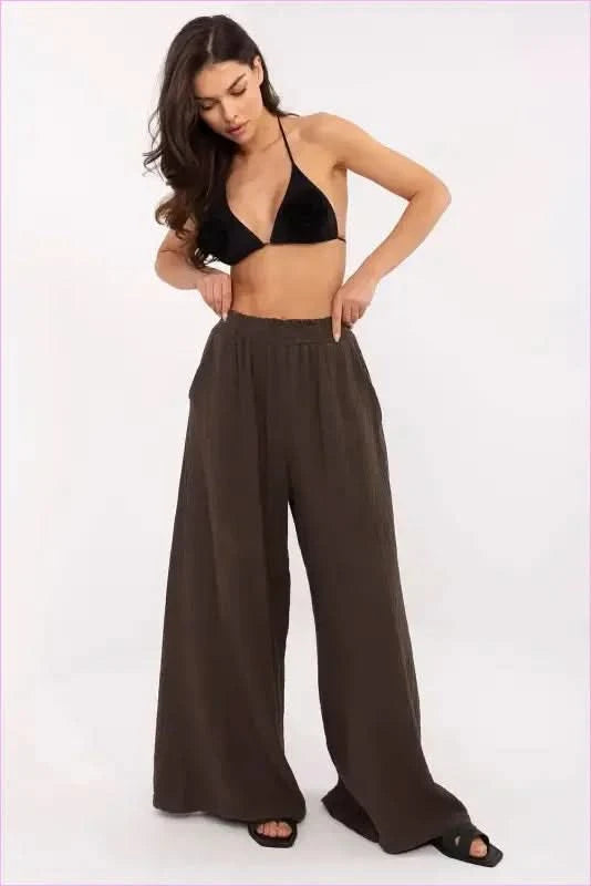 Muslin Trousers Cool Summer Style Italy Moda