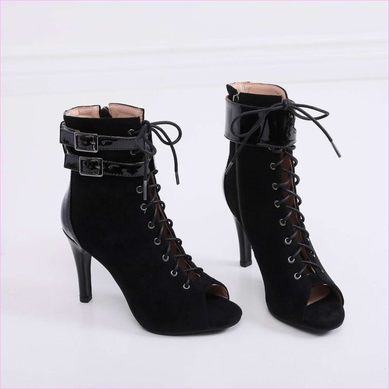 Pearlescent Multi Buckle Mesh High Heel Sandals for Fashion