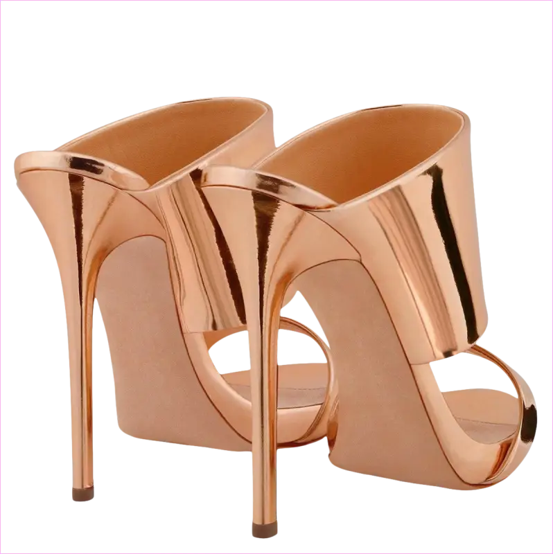 Shiny High Heeled Luxury Open Toe Sandals Online