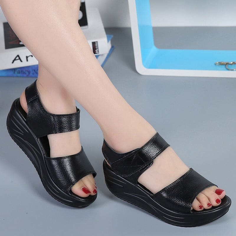 Womens Platform Casual Velcro Sandals for Students