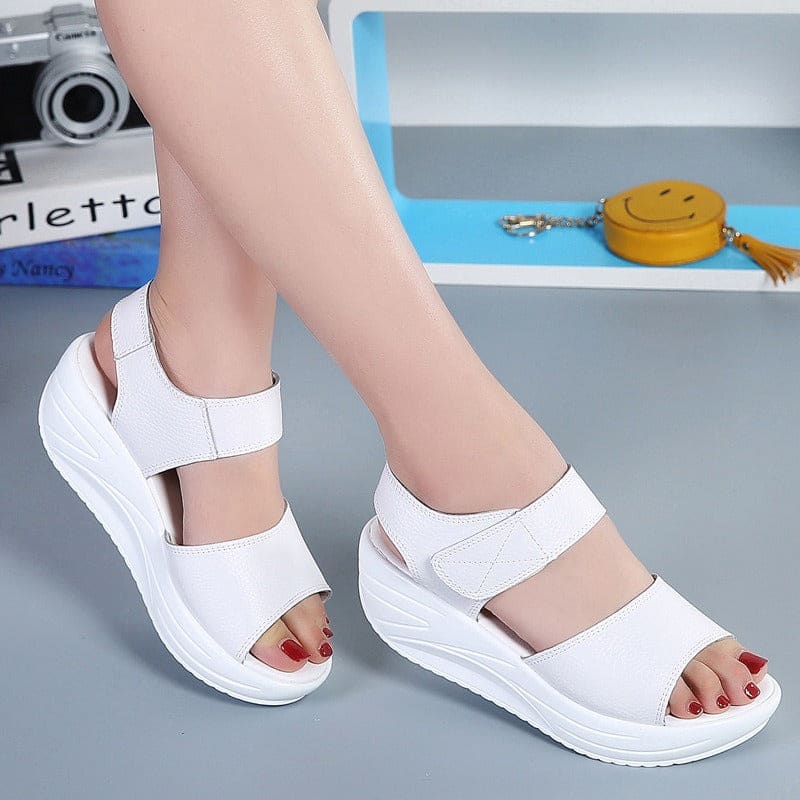 Womens Platform Casual Velcro Sandals for Students