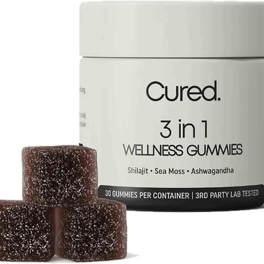 3 in 1 Wellness Gummies Cured Shilajit Gummies for Men