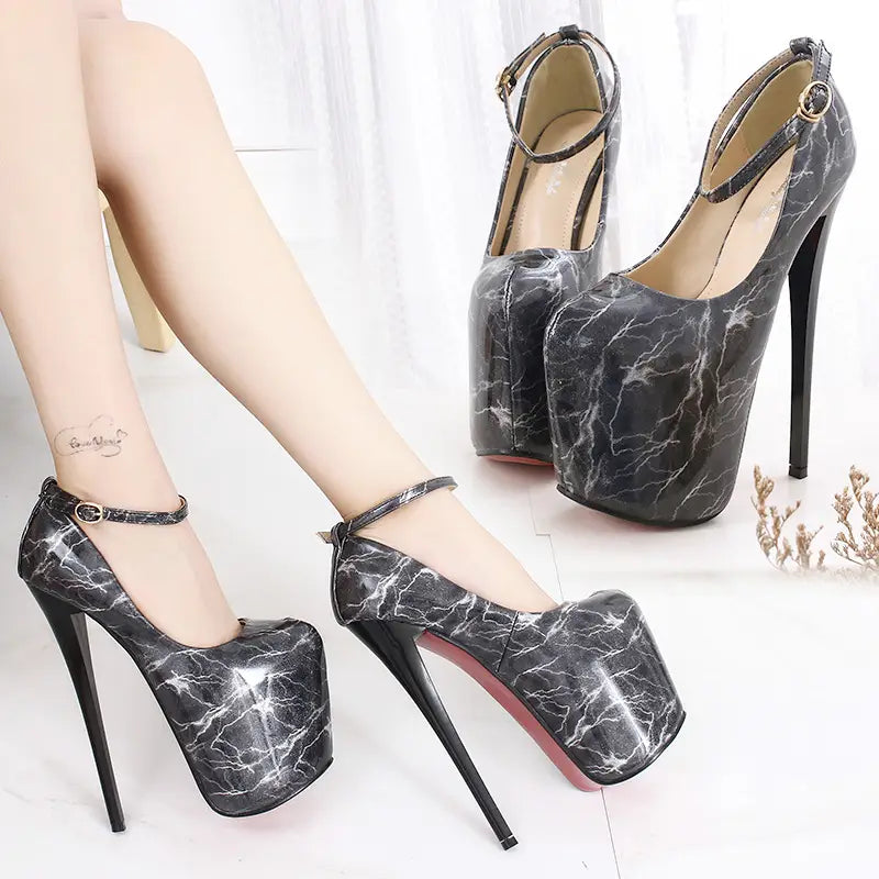 Style d'automne Super Talon Stiletto Haut Chaussures Shallow