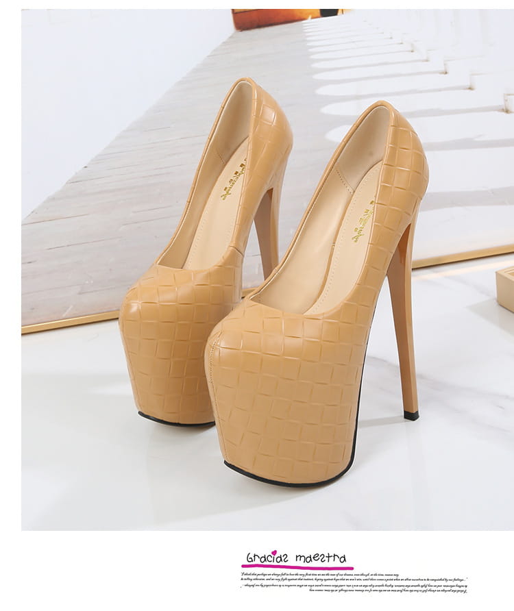 Pompes à talon haut à motif tissé et plateforme stiletto, chaussures,