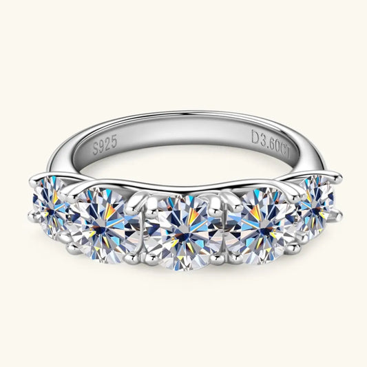 3.6 Carat Moissanite 925 Sterling Silver Ring Ring Pleasures and Sins