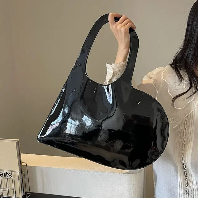 New Unisex Love Heart Shoulder Bag Women's PU Bag
