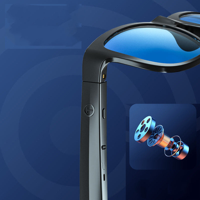 Lunettes de soleil intelligentes Bluetooth à double audio 
