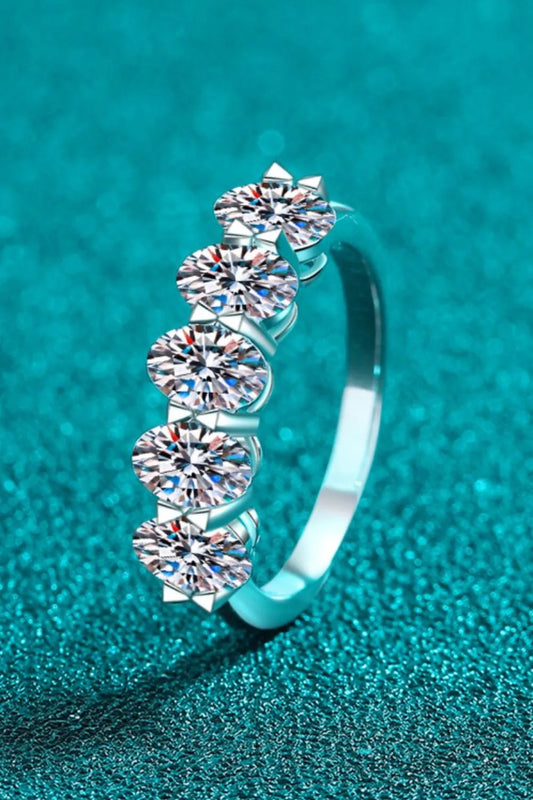 2.5 Carat Moissanite 925 Sterling Silver Ring Ring Pleasures and Sins