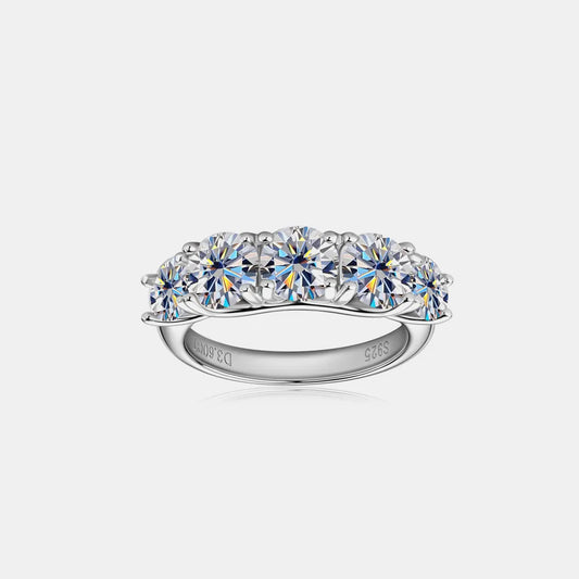 3.6 Carat Moissanite 925 Sterling Silver Ring Ring Pleasures and Sins Silver 4