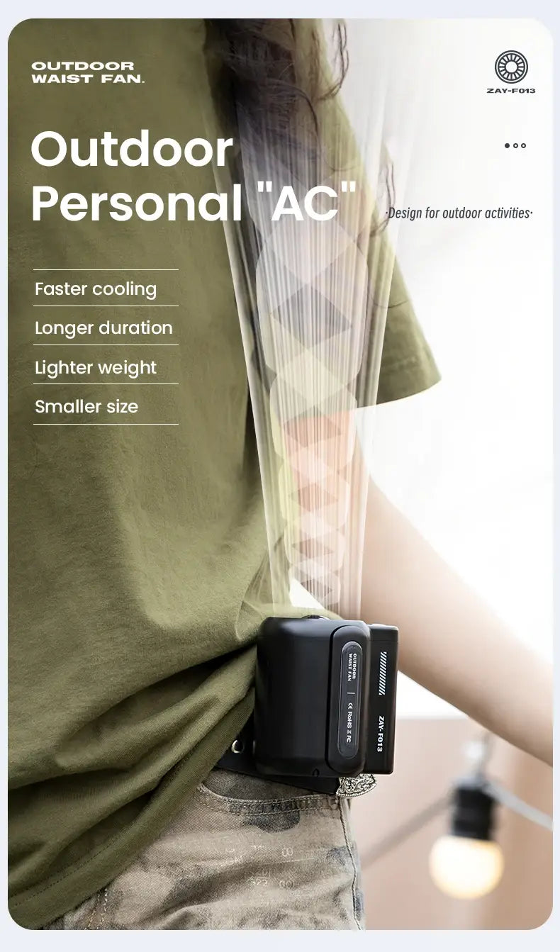 Tragbarer Usb Mini Hängeventilator kleiner persönlicher Gürtel