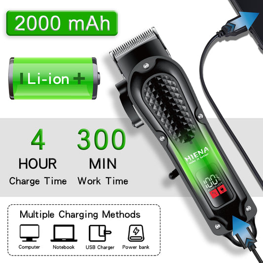 Retro Barber Rechargeable Electric Shaver Set With Attachments