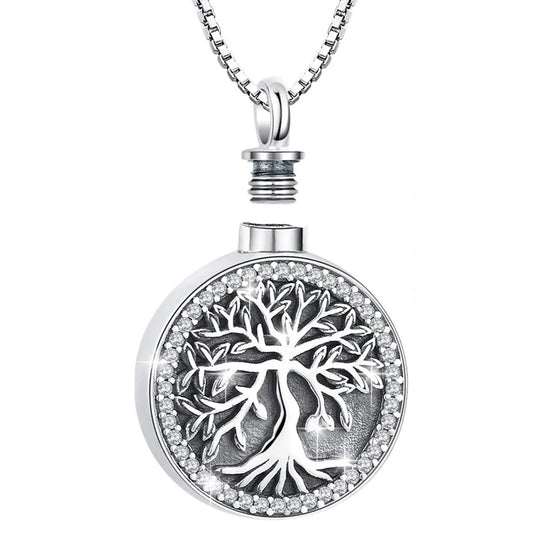 Tree Pendant Cremation Jewelry For Ashes, Urn Necklace For Women Dropshipping In Stock