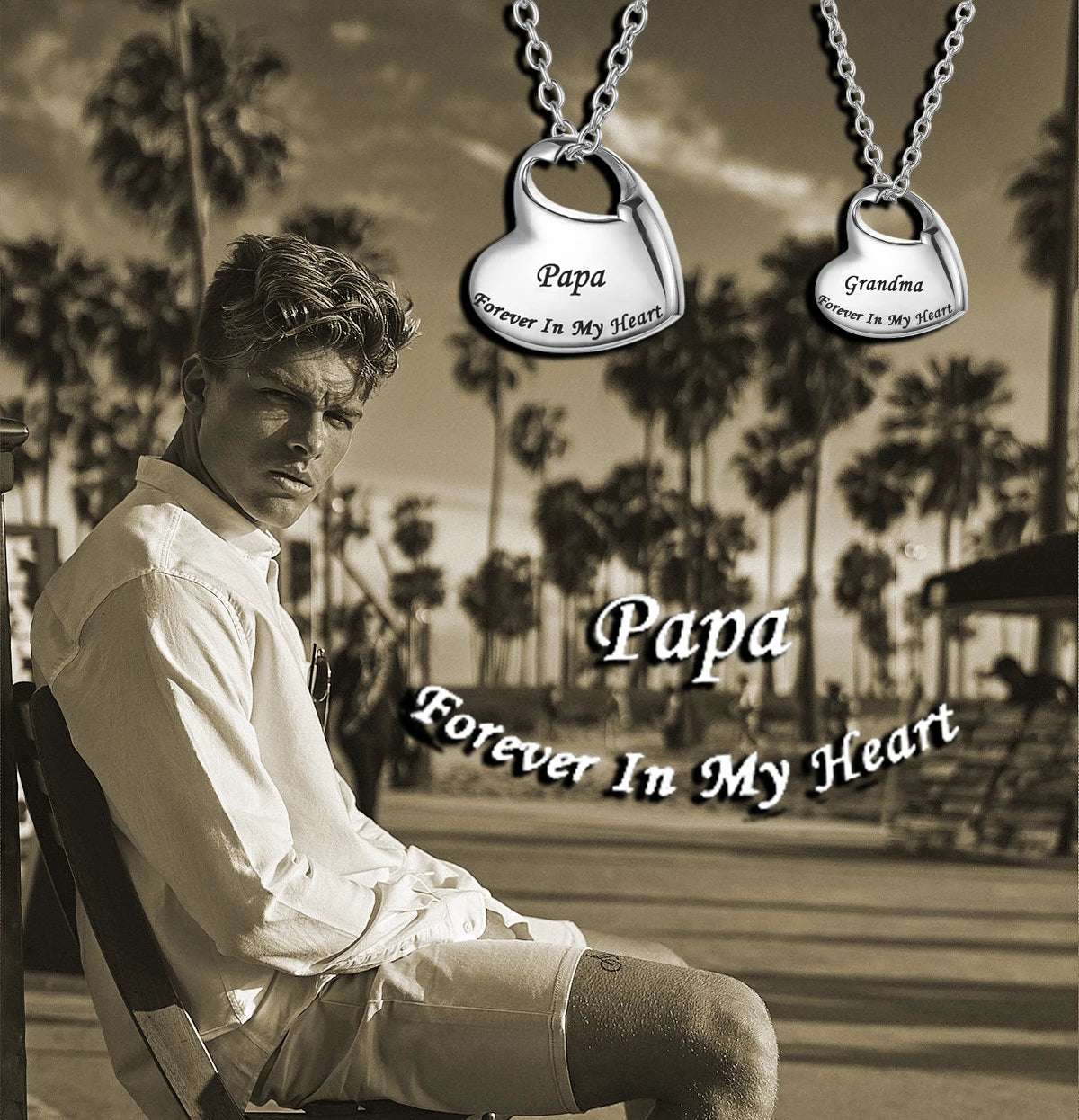 Cremation Urn Necklace for Ashes Urn Jewelry,Forever in My Heart Carved Stainless Steel Keepsake Waterproof Memorial Pendant