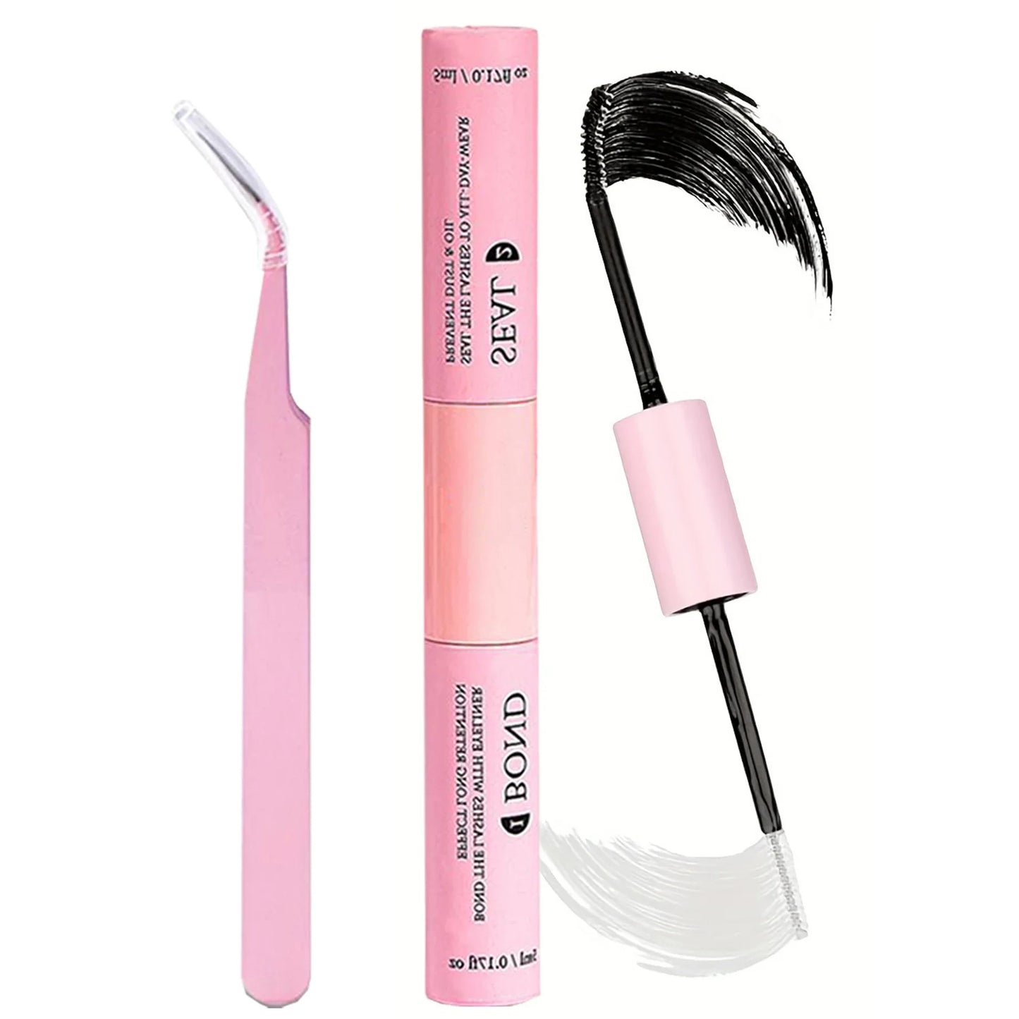 Cluster Eyelash Set D Curl, 8-16mm Clusters with Bond, Seal and Lash Applicator Tool