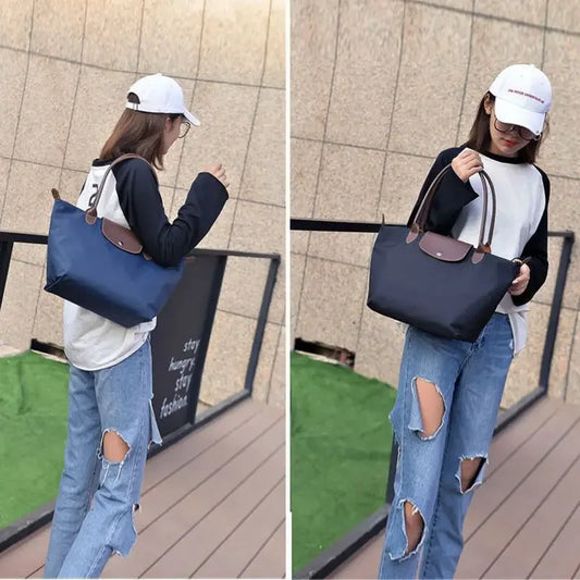 Large Capacity Shoulder Handbag Le Pliage Style Oxford Cloth Women's Bag