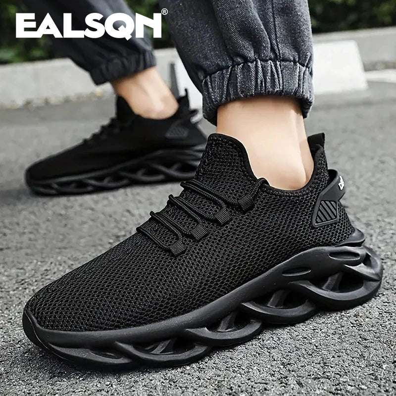 Men Running Shoes Casual Breathable Mesh Light Shock-absorb