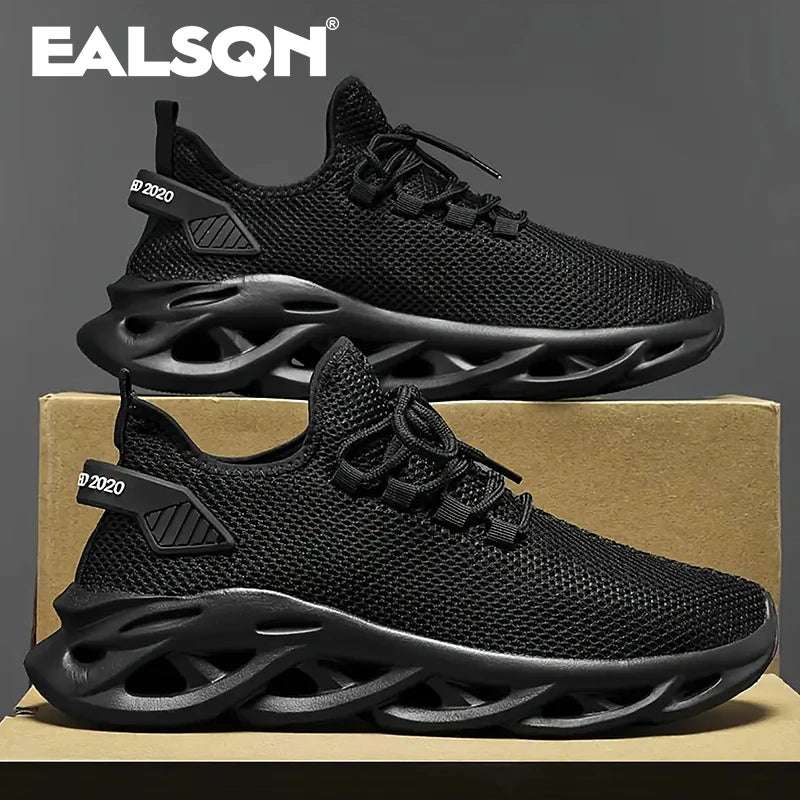 Men Running Shoes Casual Breathable Mesh Light Shock-absorb