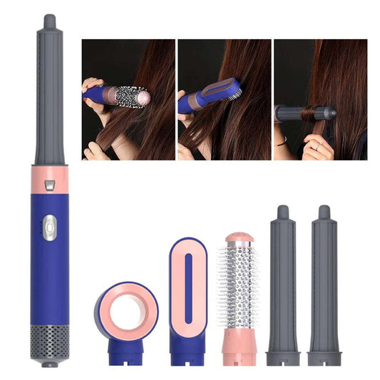 5 in 1 Multi-functional Curling Iron Hair Dryer Hair straightener Set Hair Styling tools 3 temperature adjustment