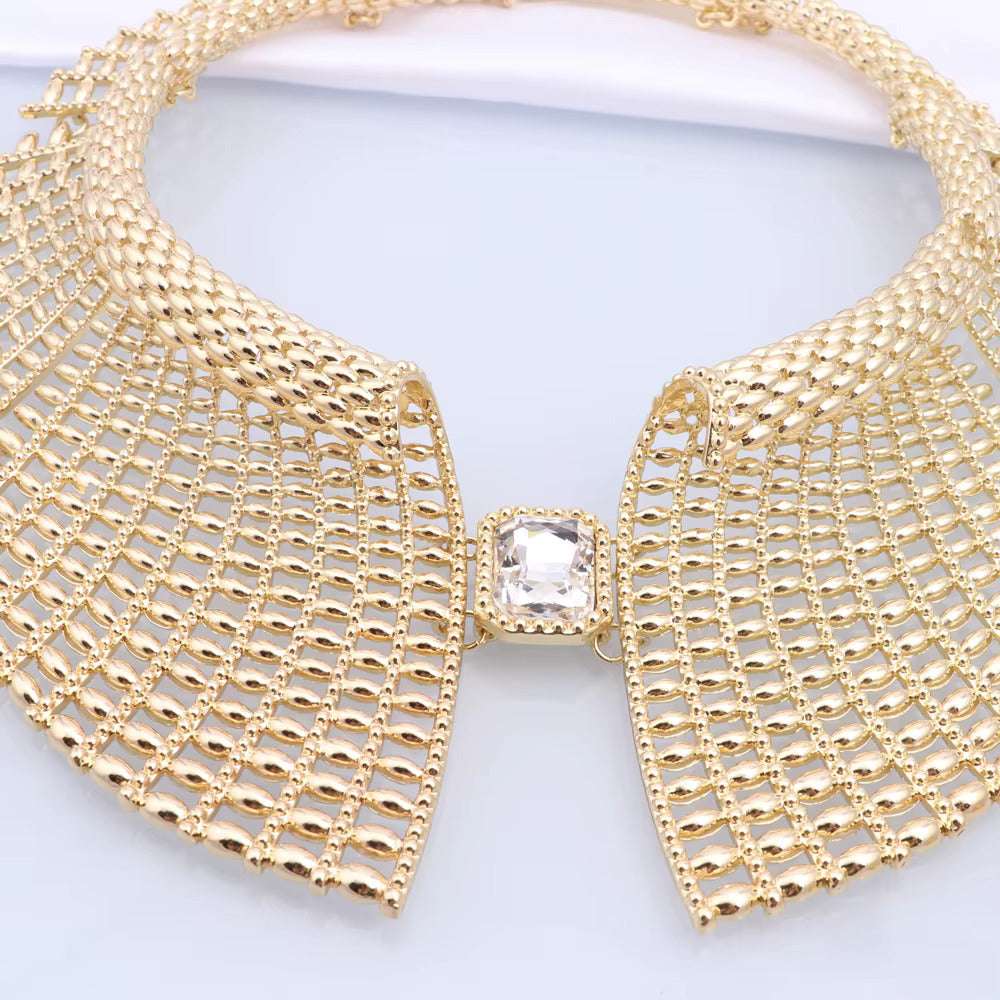 Ladies Luxury Elegant African Style Gold Plated Jewellery Set
