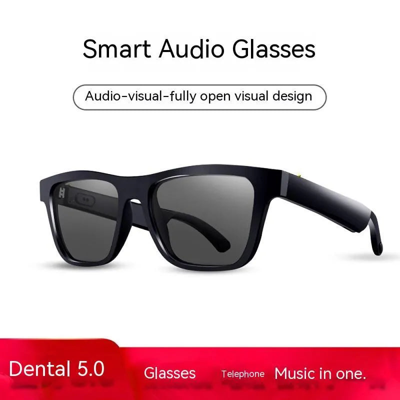 Lunettes intelligentes noires, technologie Bluetooth, casque, lunettes de soleil 