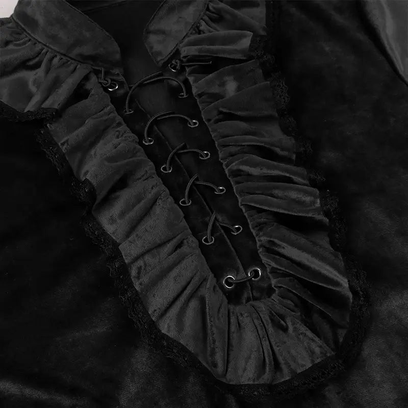 Mens Medieval Pleated Steampunk Civil War Shirt