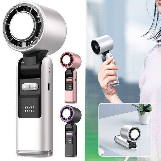 Turbo Ice Chilled Cold Super Mini Turbo Speed Fan USB Powered Digital Display