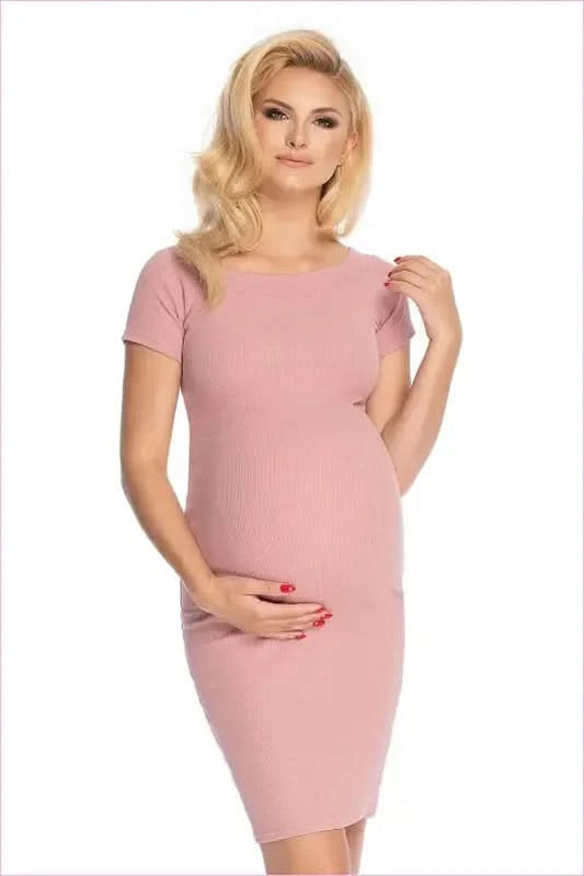 Classic Maternity Dress Versatile Style PeeKaBoo pink one-size-fits-all