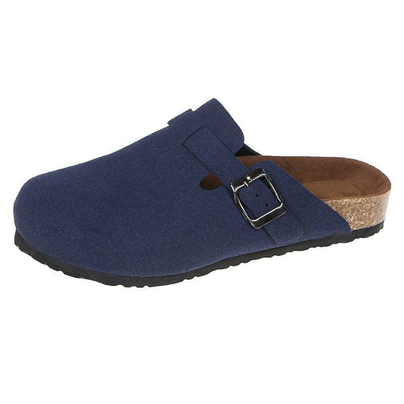 Boston Unisex Backless Mule Clog Sandals with Cork Sole