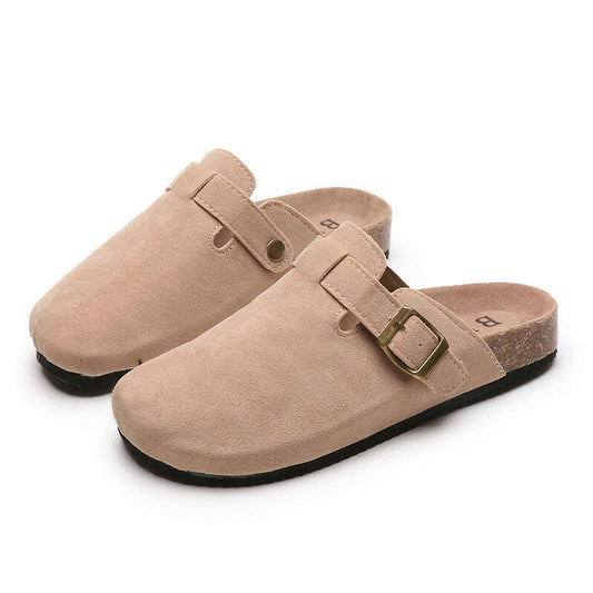 Boston Unisex Backless Mule Clog Sandals with Cork Sole