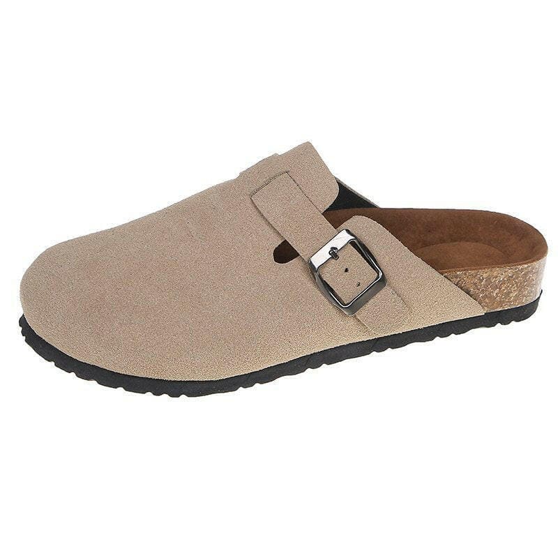 Boston Unisex Backless Mule Clog Sandals with Cork Sole