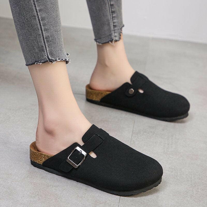 Boston Unisex Backless Mule Clog Sandals with Cork Sole