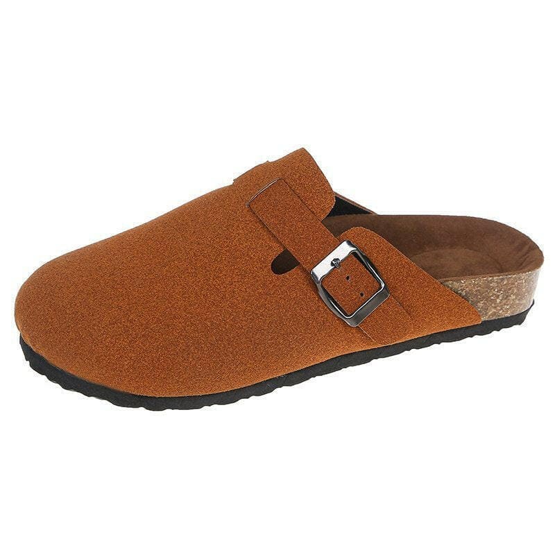 Boston Unisex Backless Mule Clog Sandals with Cork Sole