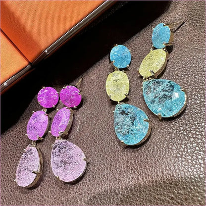 Super Sparkling Ice Flower Cut Earrings for Every Occasion