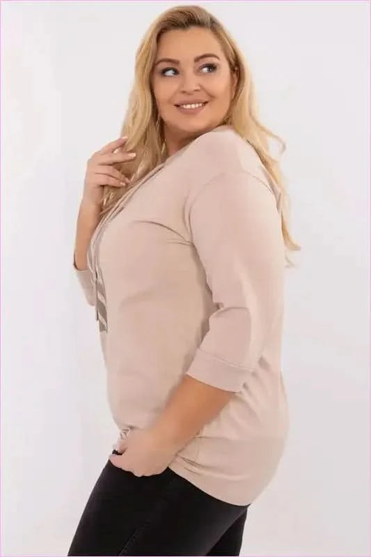Cotton Blend Blouse Casual Fashion Style - Pleasures and Sins