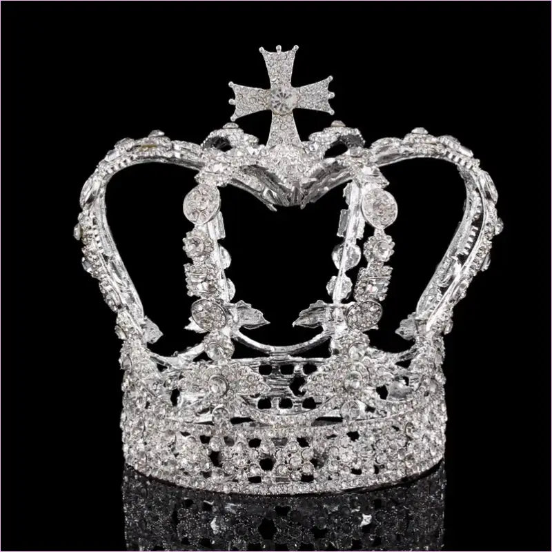 Crystal Queen King Crown for Women Pageant Events