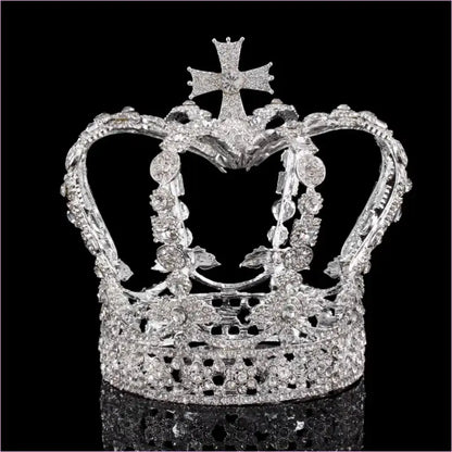Crystal Queen King Crown for Women Pageant Events