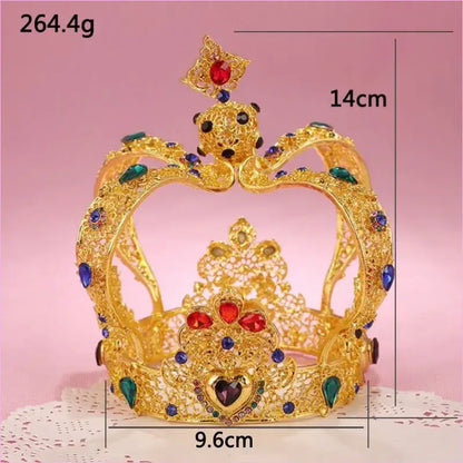 Crystal Queen King Crown for Women Pageant Events
