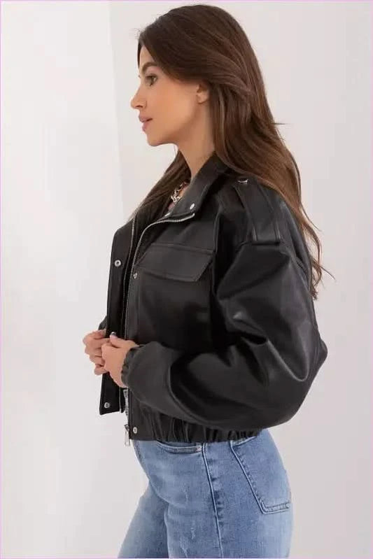 Eco Leather Women's Fashion Jacket NM
